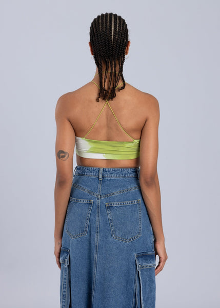 Green Cut-out Bralette
