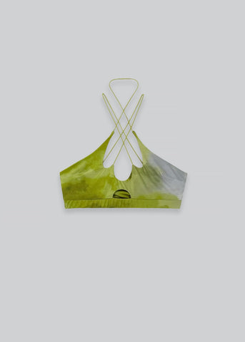 Green Cut-out Bralette