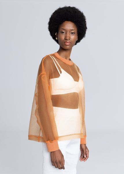 Orange Organza Jumper