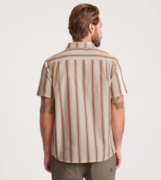 Journey S/S woven stripe shirt