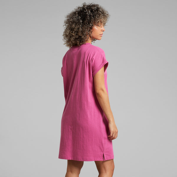 Eksta hemp dress violet purple