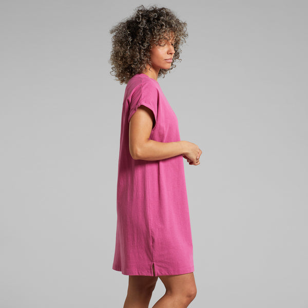 Eksta hemp dress violet purple