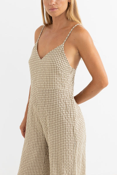 Luca check jumpsuit