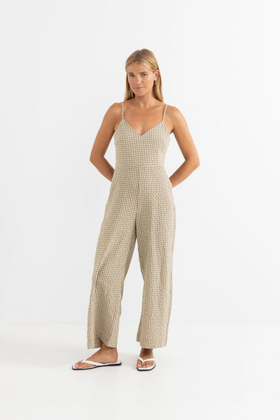 Luca check jumpsuit