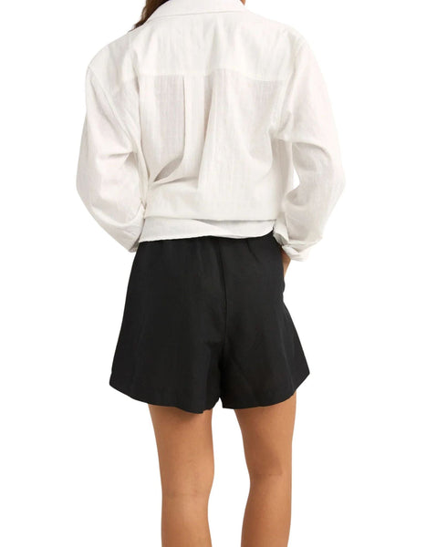 Mini Linen Elasticated shorts