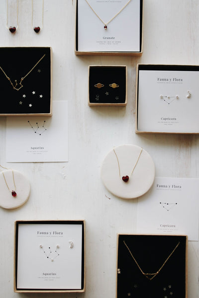 Granate Heart Necklace