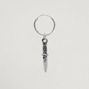 Bowies Knife Earing Silver