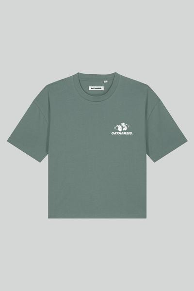 Gilda Crop Tee Green