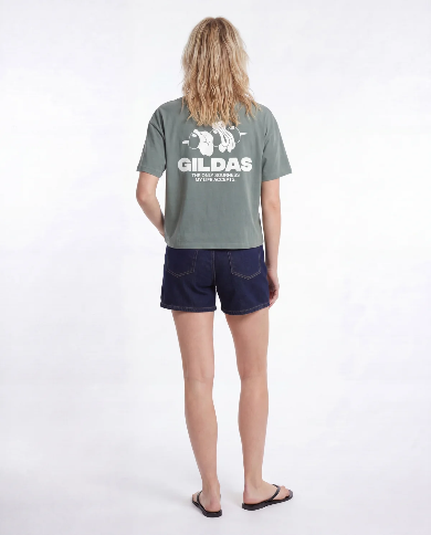 Gilda Crop Tee Green