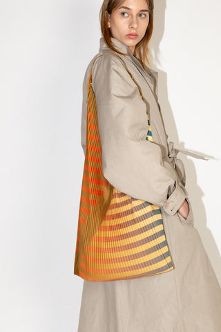 Claudia Ocher Pleated Y Bag