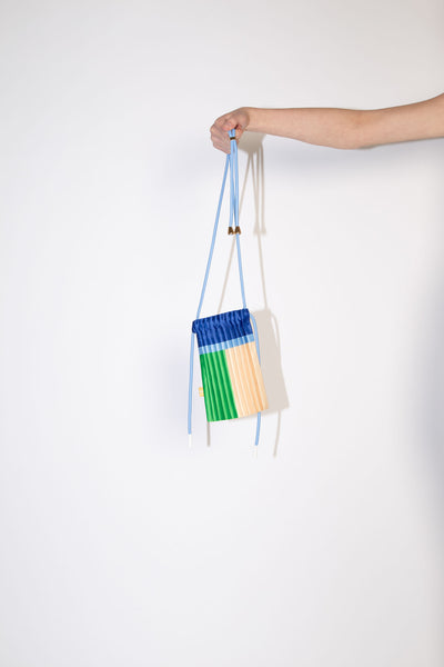 Satin Pleated Crossbody Mini bag Jade