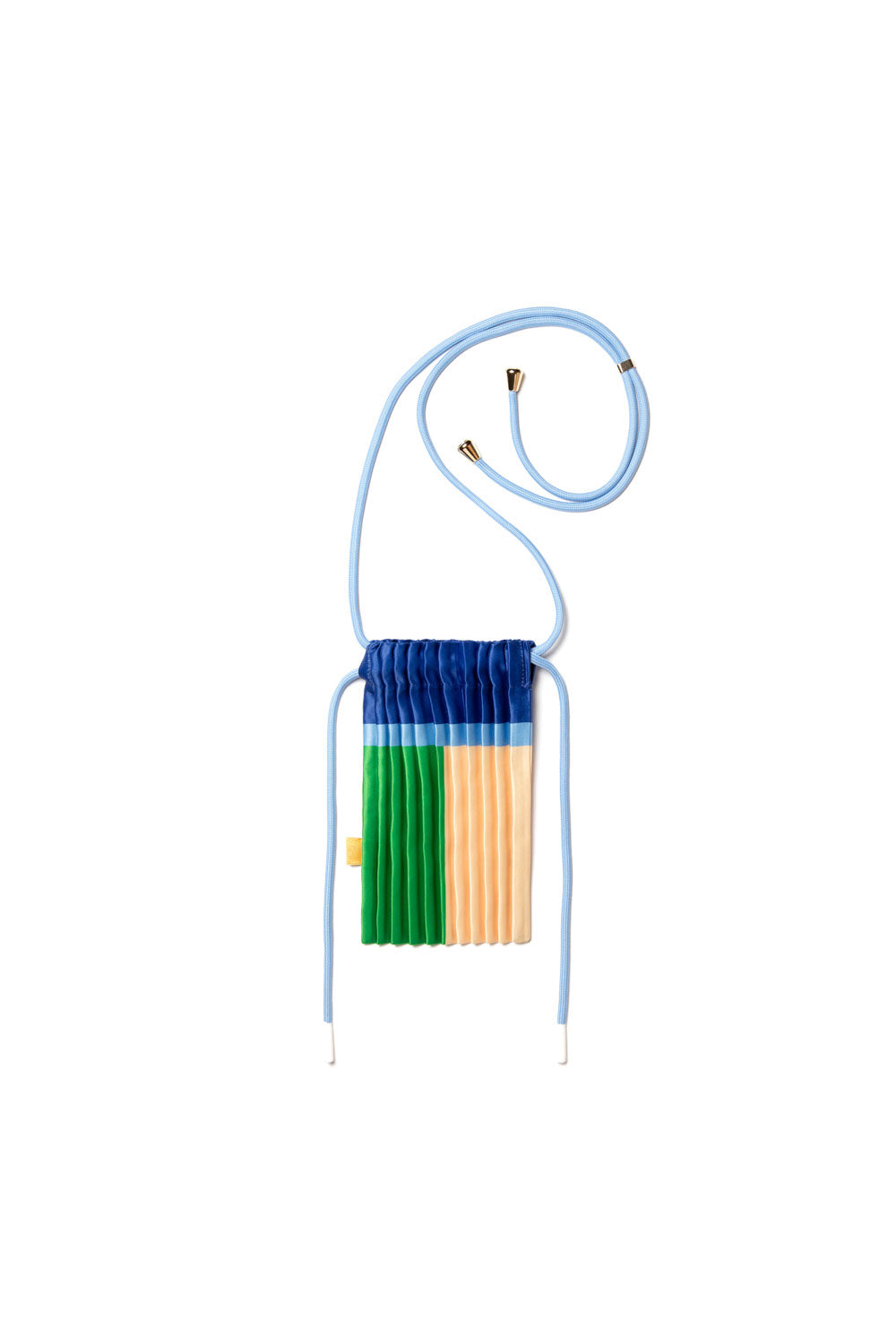 Satin Pleated Crossbody Mini bag Jade