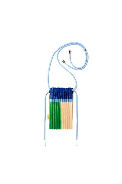 Satin Pleated Crossbody Mini bag Jade