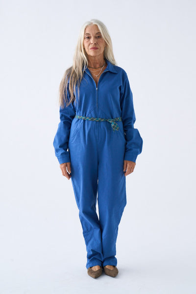 Mono Manga Larga Azul