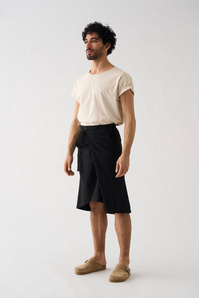 Falda unisex LINO negro