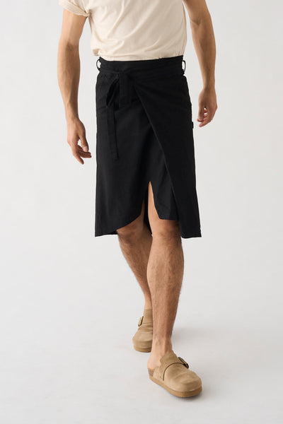 Falda unisex LINO negro