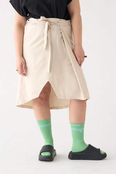 Falda unisex LINO crema