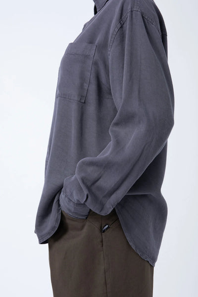 Camisa Tencel Azul