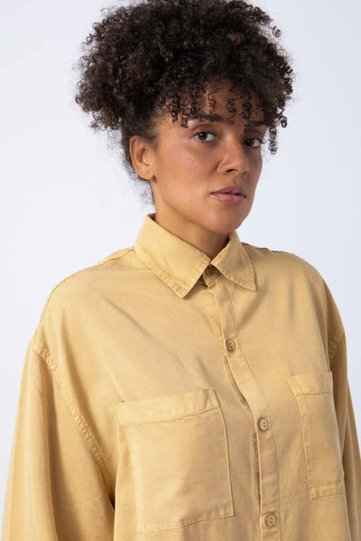 Camisa Tencel Amarilla