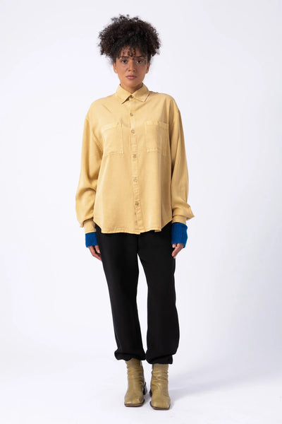 Camisa Tencel Amarilla