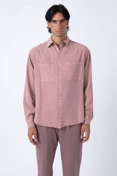 Camisa Tencel Rosa