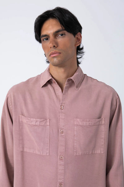Camisa Tencel Rosa