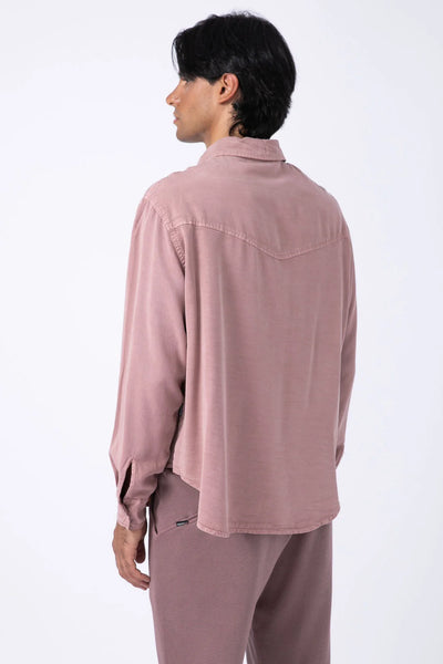 Camisa Tencel Rosa