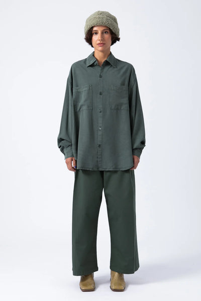 Camisa Tencel Verde