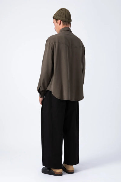 Camisa Tencel Marron