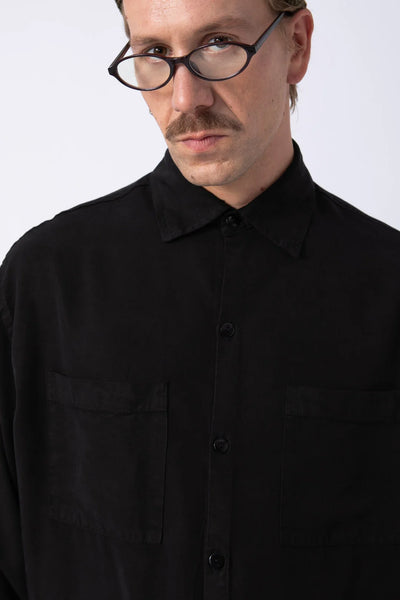 Camisa Tencel Negra