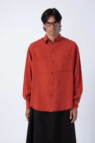 Camisa Tencel Roja