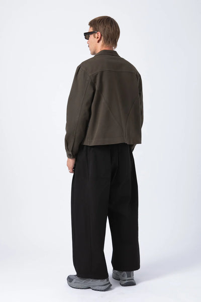 Sobrecamisa Crop Marron