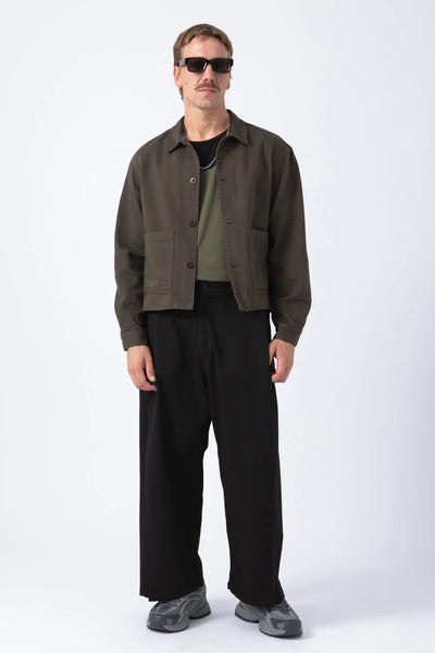 Sobrecamisa Crop Marron