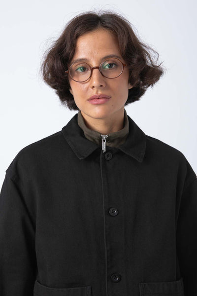 Sobrecamisa Crop Negra