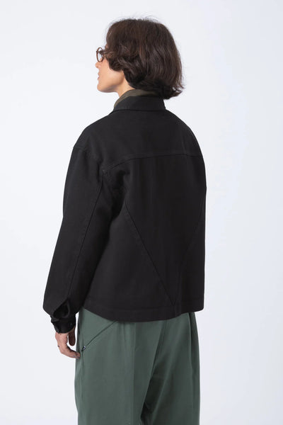 Sobrecamisa Crop Negra