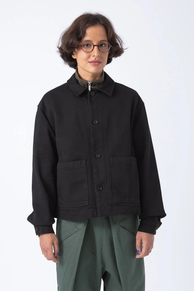 Sobrecamisa Crop Negra