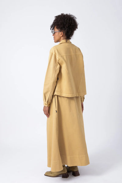 Sobrecamisa Crop Amarilla