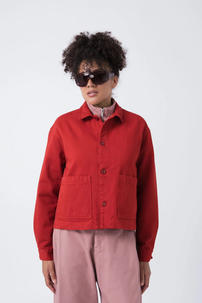 Sobrecamisa Crop Roja