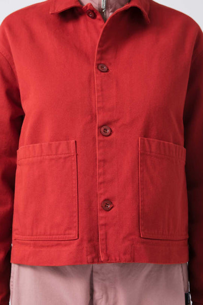 Sobrecamisa Crop Roja