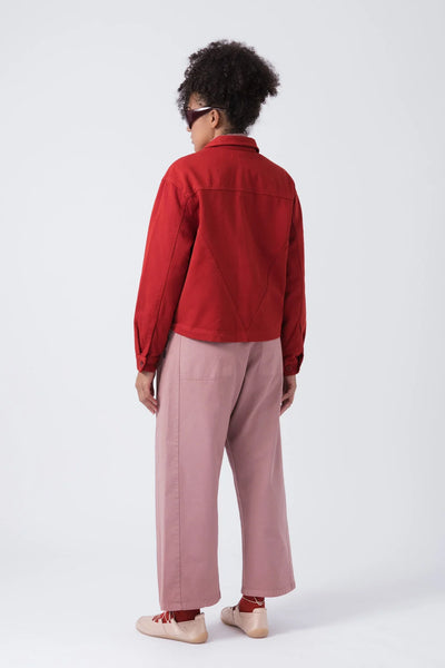 Sobrecamisa Crop Roja