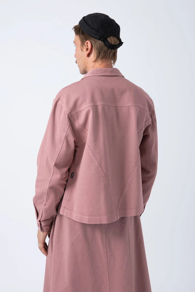 Sobrecamisa Crop Rosa