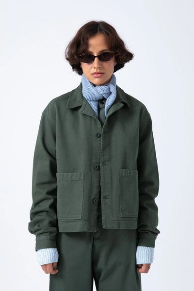 Sobrecamisa Crop Verde