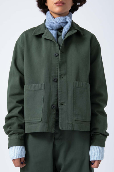 Sobrecamisa Crop Verde