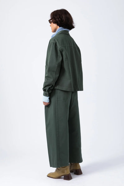 Sobrecamisa Crop Verde