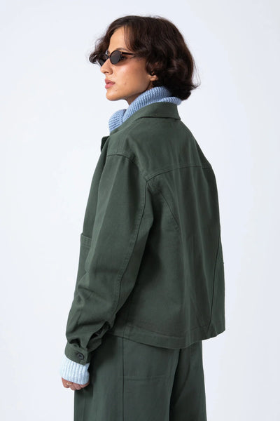 Sobrecamisa Crop Verde