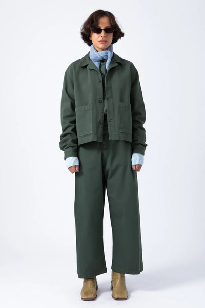 Sobrecamisa Crop Verde