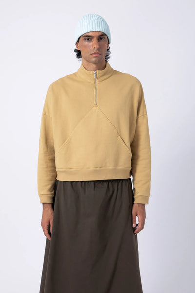 Sudadera Cremallera Amarilla