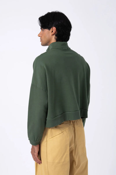 Sudadera Cremallera Verde