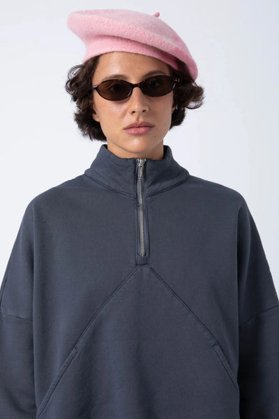 Sudadera Cremallera Azul