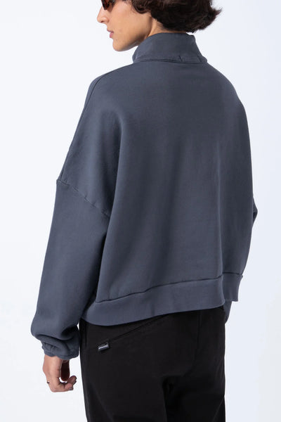 Sudadera Cremallera Azul